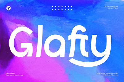 Glafty - Sleek Modern Playful Font animation bold branding contrast creative design display font happy illustration magazine modern playful poster print sans serif sleek typography ui unique