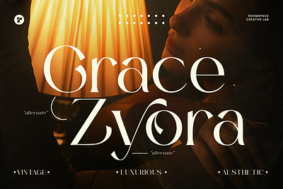 Grace Zyora - Luxury Modern Font aesthetic blend branding design display editorial font layout logo luxury magazine modern packing shine skincare timeless trendy typography vintage