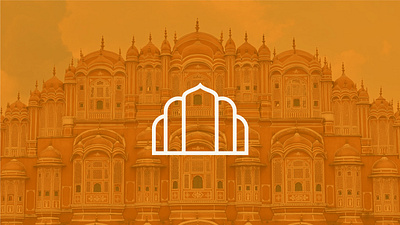 Haveli logo haveli hotel indian line logo logo logo design logo mark luxury minimal