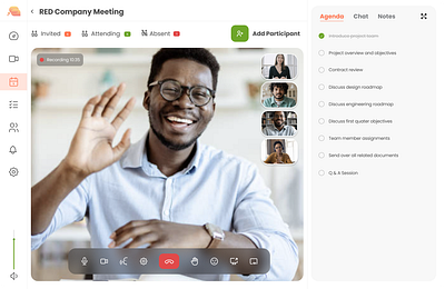 Virtual Meeting Platform app design figma ui ux virtual web application