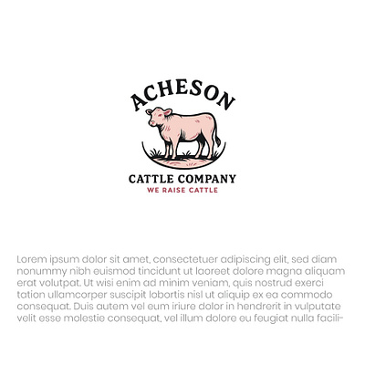 Agriculture logo (For Sell) agriculture branding cow graphic design illustration letter logo logo logo design nature vector