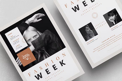 Fashion Week Flyer 2023 annual annual report brochure 2023 business business brochure business trifold clean flat fold ide indesign information multipurpose product report simple trifold trifold brochure trifold mockup