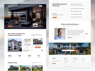 Real Estate Website architecture branding building business clean home page landing page luxuryhomes real property realestate website residence ui design uiux design web design web ui webdevelopment website website design