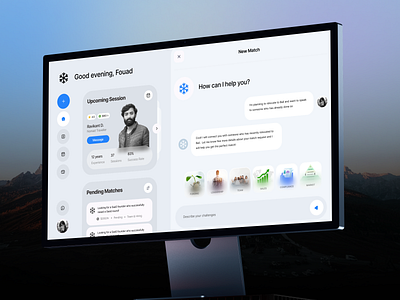 AI Chat Dashboard UI Design | Orbix Studio admin panel ai assistant ai chat ai platform artificial intelligence chat bot chat dashboard ui crm dashboard dashboard design dashboard ui hiring solutions matchmaking platform modern dashboard orbix studio product design saas design uxui design web design