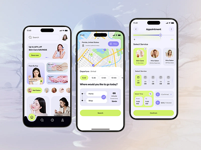Boosky-Beauty & Wellness Services app beauty app beauty products cosmetics app cosmetology app cosmetology product app creme ecommerce makeup minimal mobile app mobile app design organic skincare personal treatment saas shopping app skin skin care app startup ui ux