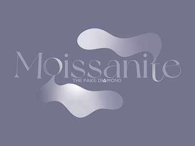 moissanite - typography design branding design diamond gradient graphic design moissanite student type typography typography design vector