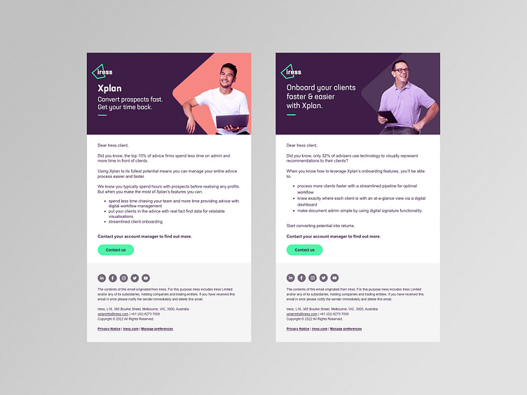 Email design by Tom on Dribbble
