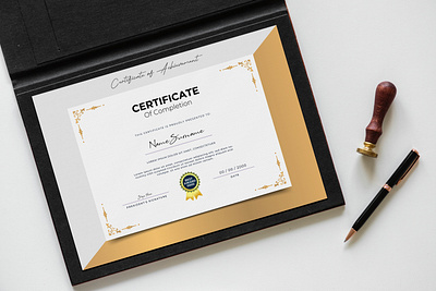 Elegant Corporate Certificate Layout elegant certificate