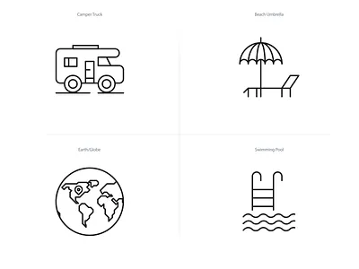 Animated Travel Icon Series (Part-01) 2d aftereffects animatedicons animation iconpack json lineicons lottie travel ui