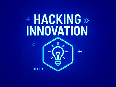 Hacking Innovation: Neon Tech Concept technology branding