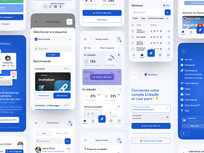 Waalaxy - Automation Marketing Mobile App UI [Fuu] app app design appdesign interface marketing marketing automation mobile mobile app mobile app design mobile ui mobileappdesign mobileui product product design ui ui ux design uiux uiuxdesign ux