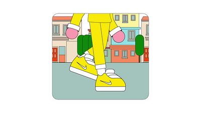 walk and run animation graphic design motion graphics ui