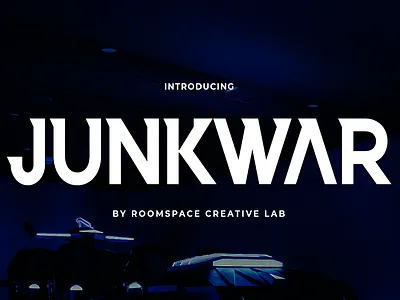 Junkwar - Modern Elegant Poster Font aesthetic bold branding clean cyber design digital display edgy elegant font gaming illustration magazine modern poster robotic strong typography ui