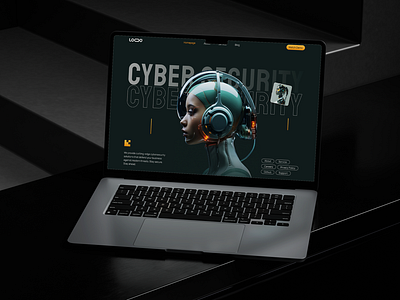 Modern AI Cybersecurity Web UI Design ai artificial cyberpunk cybersecurity dark digital futuristic intelligence robot security tech technology ui webdesign website