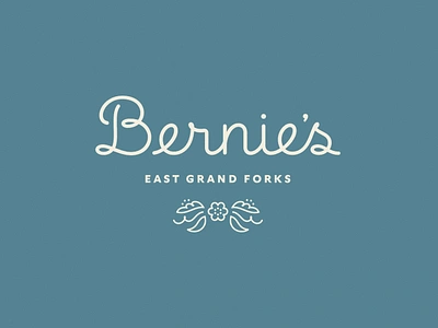 Bernie's Restaurant branding design food hospitality identity illustration logo northern restaurant rosemaling vector