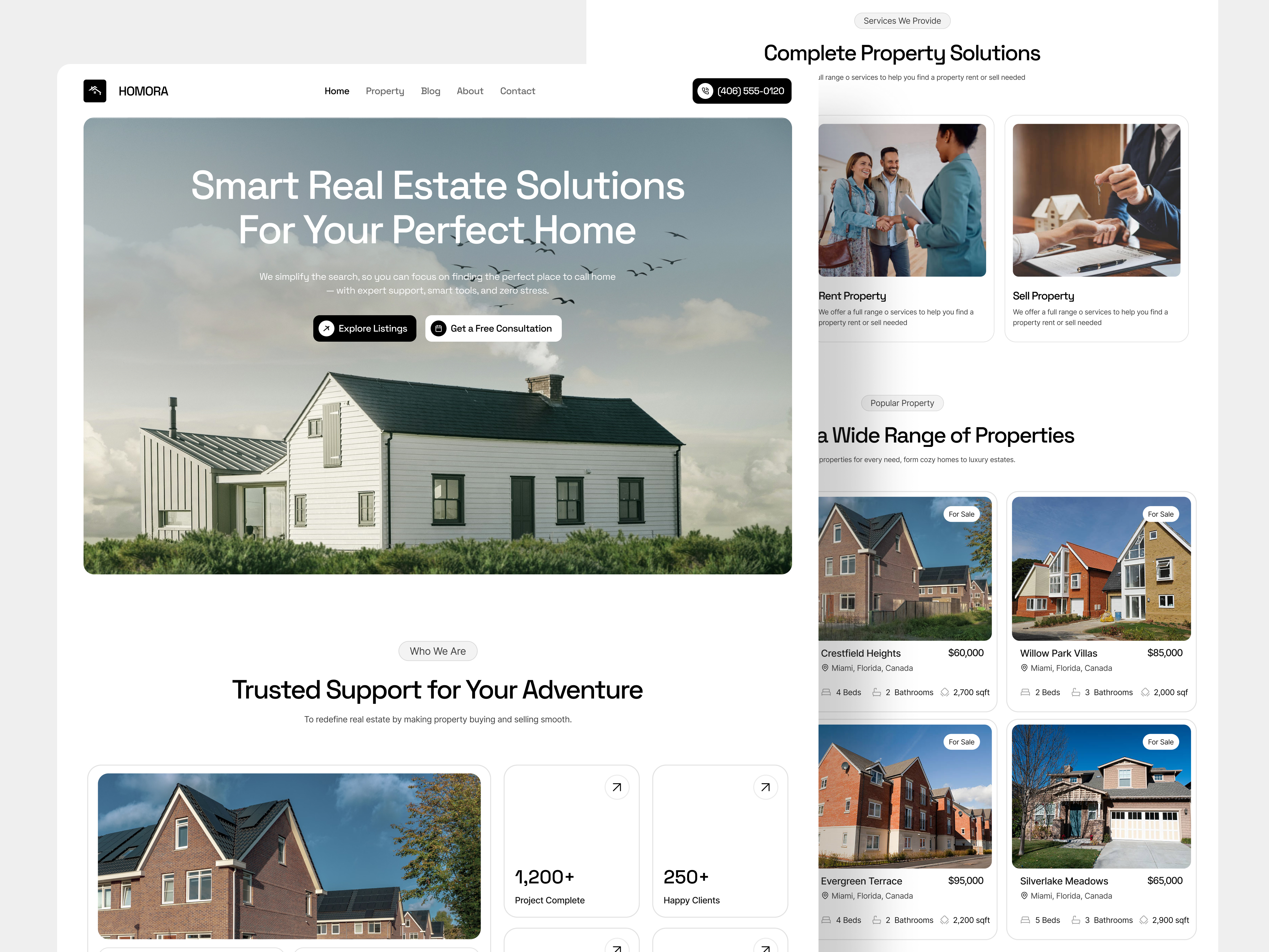 Example of Real Estate Website