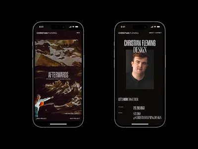 Christian Fleming — Personal Website art artist branding clean contact grid logo minimal minimalism mobile portfolio theater ui ui design ux ux design web website