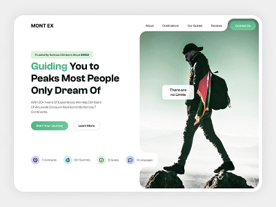 Adventure Site - Hero Section Design adventure site adventure website figma design hero hero section hero ui landing page mountain website section ui ui design uiux user interface user interface design ux design uxui web design website design website hero section website redesign