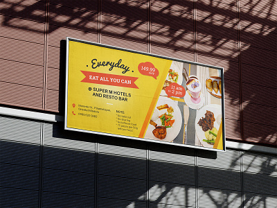 Hotel Promotional Banner Design banner banner design branding design inspiration food graphic design hotel hotel banner illustrator photoshop promotional banner visual identity
