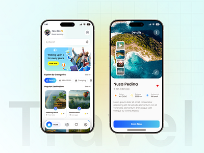 Travel Mobile App android app design app design app interface dark design veli destination details page home screen illustration ios app mobile ui design modern app ui modern ui search tor guide tour planning app travel travel app ui ux visiting app