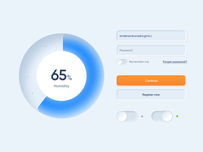 Design Exploration - Neomorphism light mode (2022) 3d animation branding graphic design logo motion graphics ui