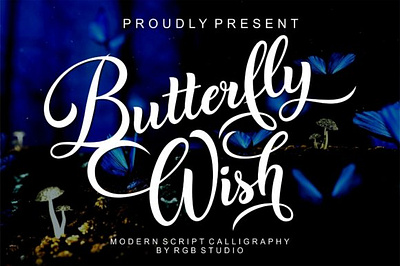 Butterfly Wish Font autumn fonts beauty fonts bouncy fonts branding fonts butterfly wish fonts calligraphy fonts crafty fonts cute fonts easter fonts