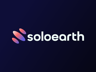 Soloearth Logo - Dark dark ecofriendly elements globe layers soloearth
