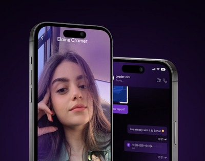 Communication Modern Mobile App Design app design app interfaces application ui call chatapp chatui communication app management mobile mobile app mobile ui mobile ux modern ui online communication saas social media social network ui design video calling app voicecallingapp