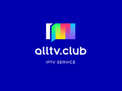 Alltv brand branding cable chanel club color design dialog font identity illustration ip letter logo logotype noise service tv video