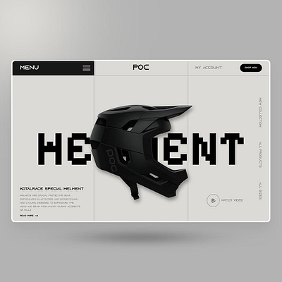 POC HELMET WEBSITE DESIGN app branding design elementor figma graphic design illustration landing page logo ui uiux vector web web design website website design wordpress