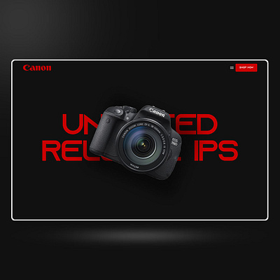 CANON CAMERA WEBSITE DESIGN app branding design elementor figma graphic design illustration landing page logo ui ui design uiux vector web web design website website design wordpress