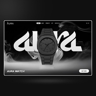 AURA WATCH WEBSITE DESIGN app branding design elementor figma graphic design illustration landing page logo ui ui design uiux vector web web design website website design wordpress