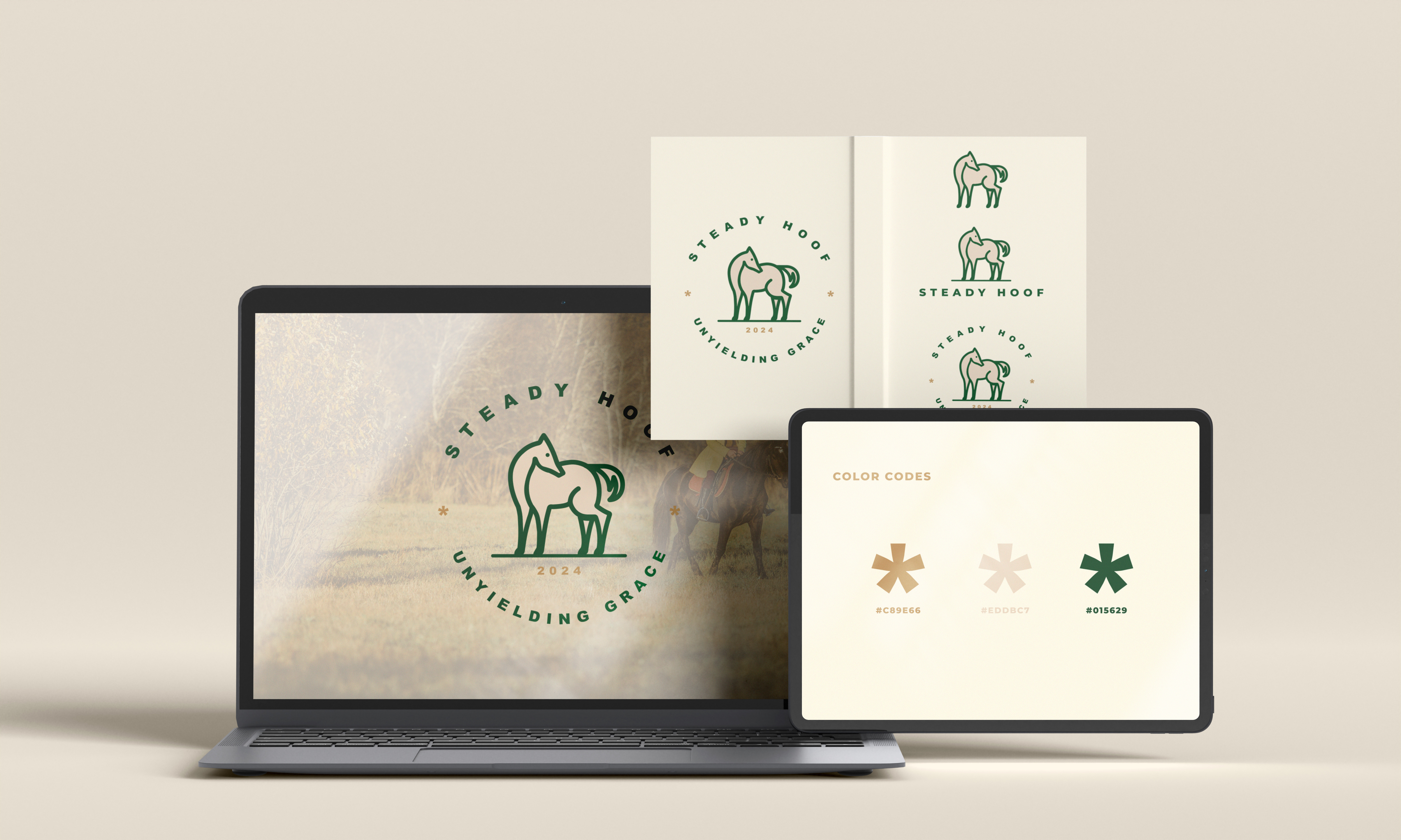 SteadyHoof (Logo) brand logo branding business logo color palette company logo creative design custom design graphic design hoof horce logo logo logo design minimal logo minimalist logo modern logo monogram vector