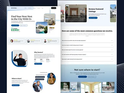 High-Conversion Real Estate Landing Page Design agency website branding company profile high conversion landing page landing page design ui user experience ux visual design web design