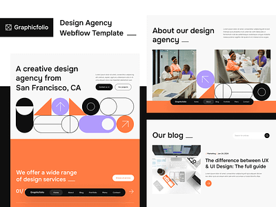 Presentation - Graphicfoio X - Design Agency Webflow Template product design