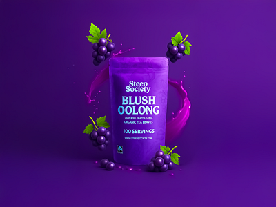 Blush Oolong Tea Packaging app branding creative design digital agency graphic design illustration logo packaging ui