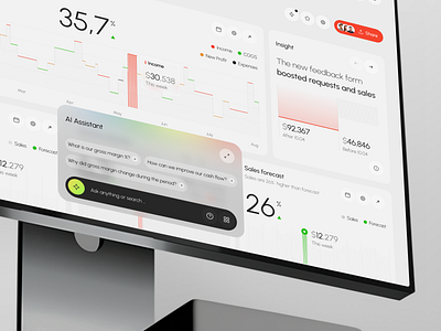 Finsera AI - Sales CRM Dashboard account ai app app design b2b business crm dashboard design finance interface product saas sales service software ui web