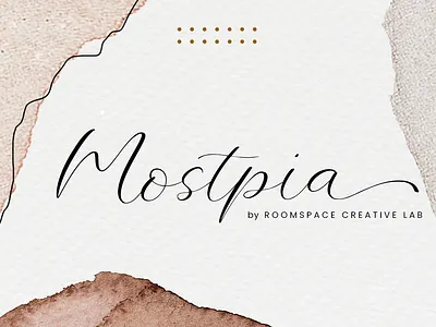 Mostpia - Elegant Handwritten Script beauty boutique branding bussines card contrast creative design display elegant graphic design handwritten illustration luxury magazine script typography ui unique wedding