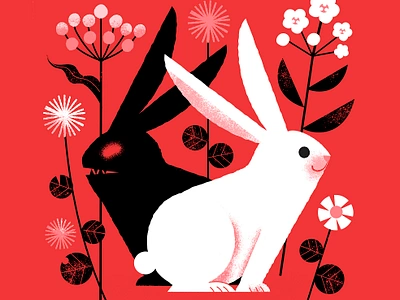 Year of the Rabbit digital illustration illustration lunar new year rabbit year of the rabbit