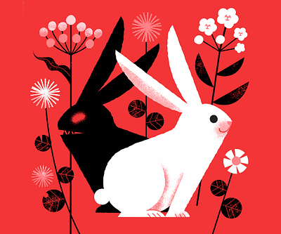 Year of the Rabbit digital illustration illustration lunar new year rabbit year of the rabbit
