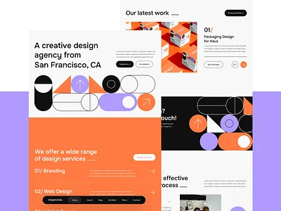 Home - Graphicfolio X - Creative Agency Webflow Website Template product design