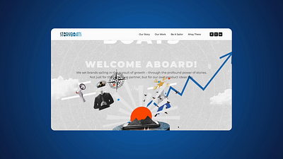 Story Boats - Website Design ai technology website animation website ecommerce website framer website landing page marketing website saas website show reel
