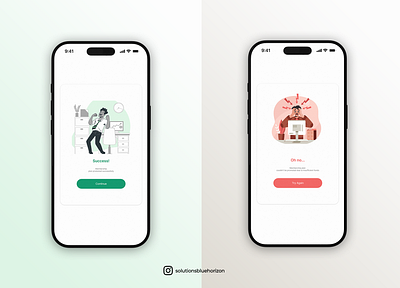 Success/Failed Screen business dailyui figma graphic design ui ux vector