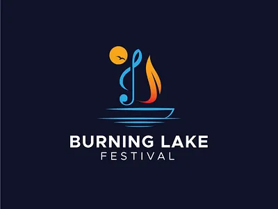 Lake ship logo brand brand guidelines brand identity branding creative logo design fire logo graphic design lake lake logo logo logo design logo designer minimal minimal logo ship ship logo