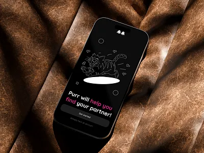 Purrmatch©: Dating App for Cat Lovers animation app branding design graphic design logo motion graphics ui user expierience ux