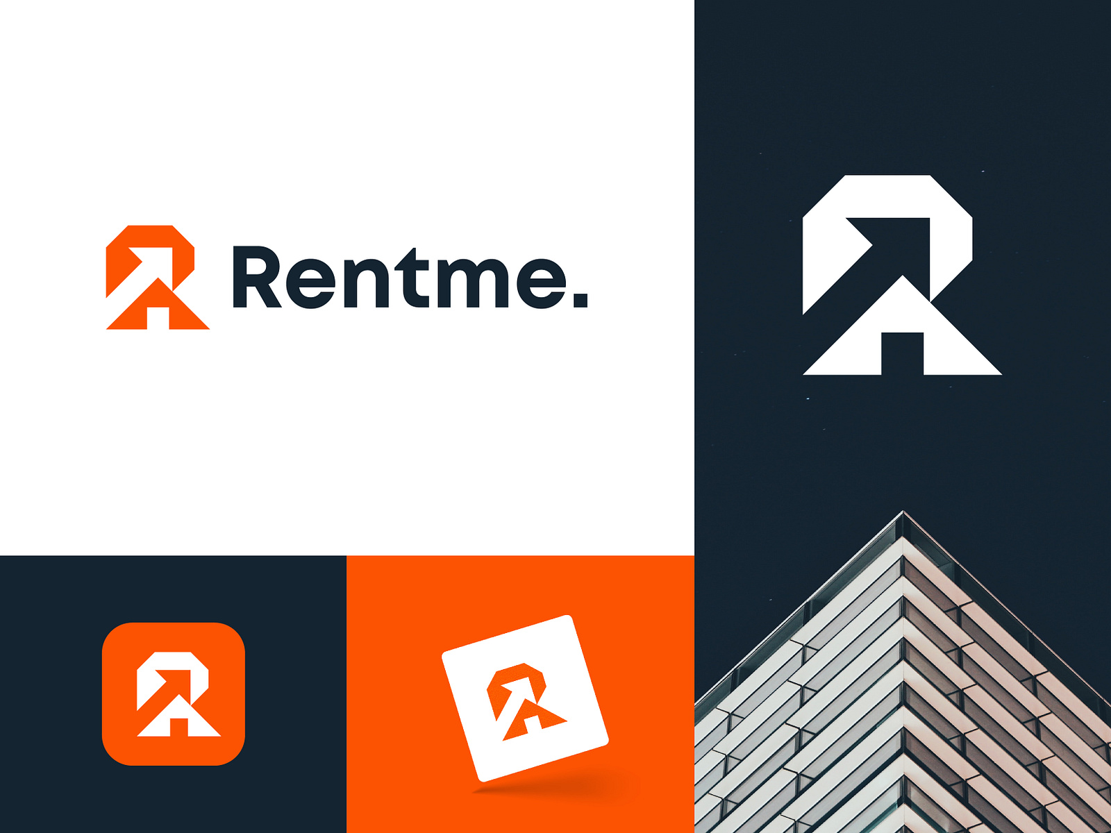 Rentme Logo | Real Estate, Home, Property Logo Design by Sumon Yousuf ...