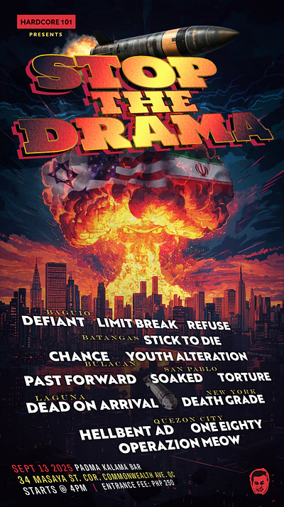 Gig Poster band bands design gig graphic design graphicdesign hardcore music poster