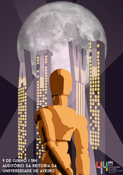 Proposta de cartaz para premiação de design da UA. design graphic design illustration vector