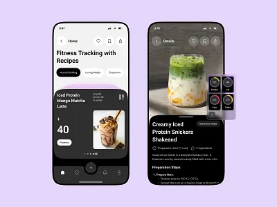 Health And Fitness Tracking Mobile App UIUX activity chart colors design fitness fitness mobile app health app health statistics health tracking ios app lifestyle minimal ofspace sleep breakdown sleeping tracker training ui uiux ux