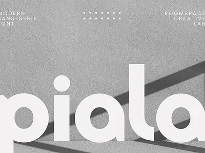 Piala - New Modern Logo Font bold branding contrast design display font headlines illustration logo luxury magazine modern poster project sans serif typography ui unique